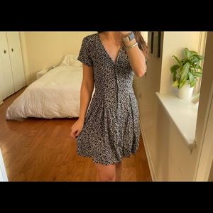Abercrombie & Fitch floral mini wrap dress